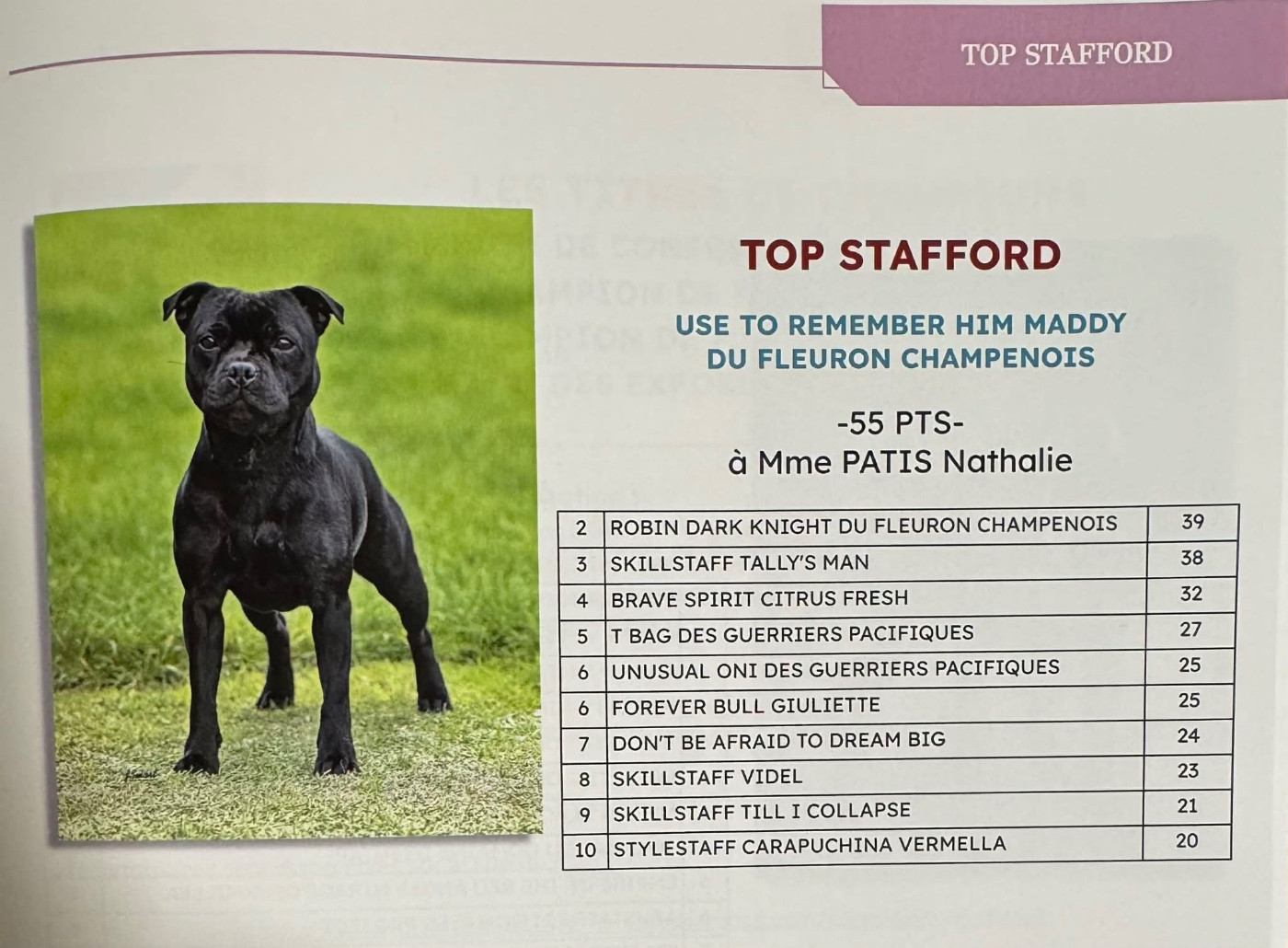 TOP STAFFORD DU CLUB